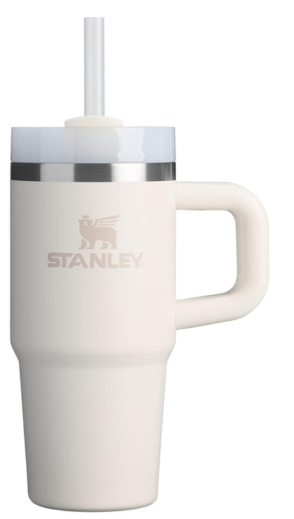 Stanley Quencher H2.0 Vaso con Asa y Popote, Tapa FlowState - 14 oz - CREMA 2.0