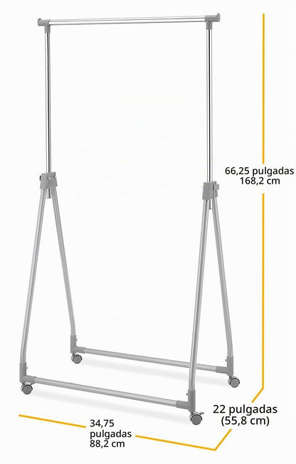 Whitmor - Perchero Plegable para Ropa, Altura Ajustable