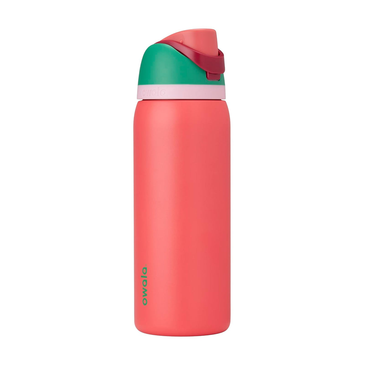 Owala FreeSip Botella de Agua Aislada de Acero Inoxidable con Popote - 32 fl oz - Campo de fresa