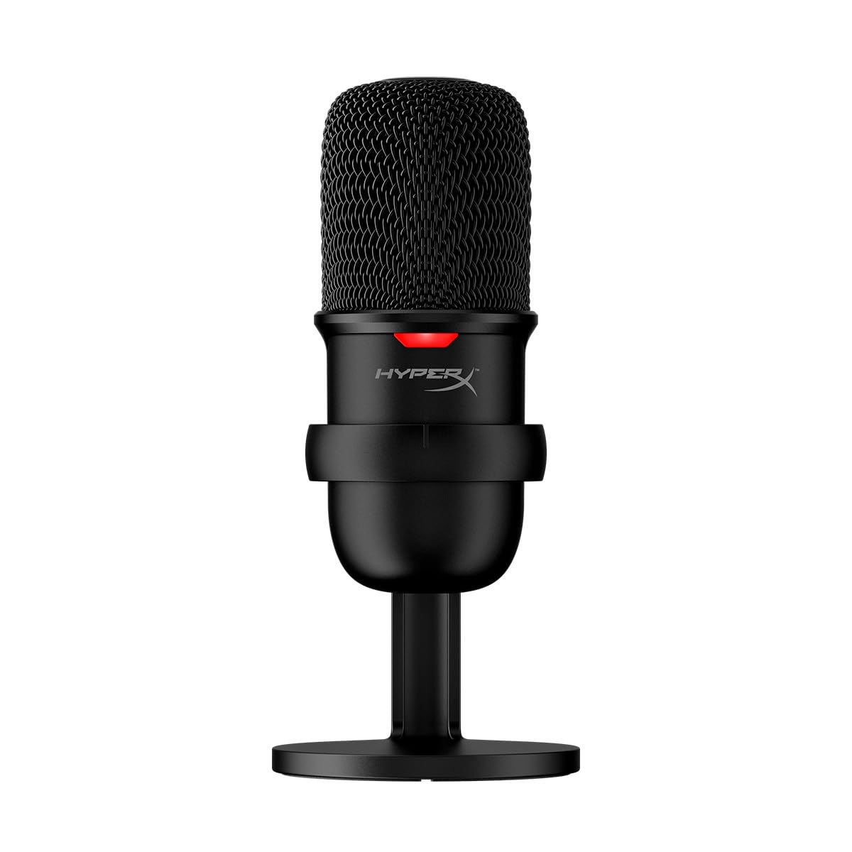 HyperX SoloCast - Micrófono Condensador USB para PC, PS4 y Mac, Sensor de Llave para silenciar, patrón Polar cardioide, Juego, transmisión, podcasts, Twitch, Youtube, Discord