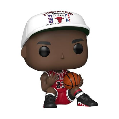 Funko Pop! NBA: Bulls - Michael Jordan (3X in a Row) | Mercancía Oficial - Figura de Vinilo Coleccionable para Decoración - Regalo de Cumpleaños para Fans