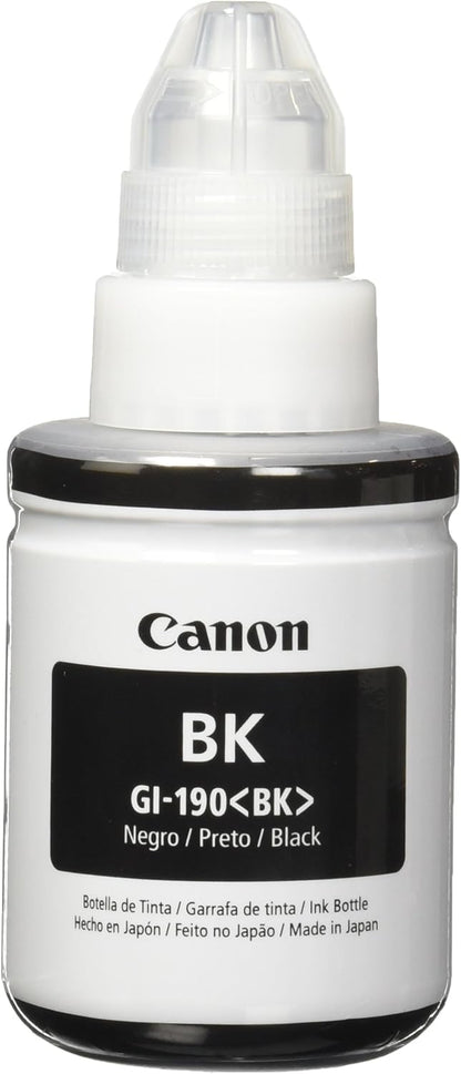 Canon Botella de Tinta GI-190 BK 135 ml G4110, G3110, G2110, G1110