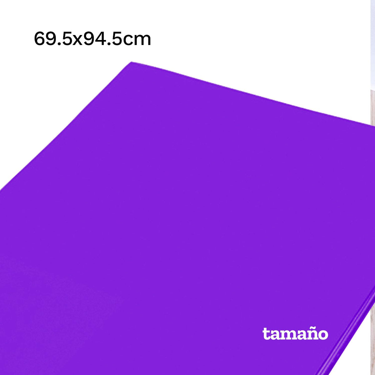 Barrilito Foamy Pliego Morado. 10 pza. PLI045