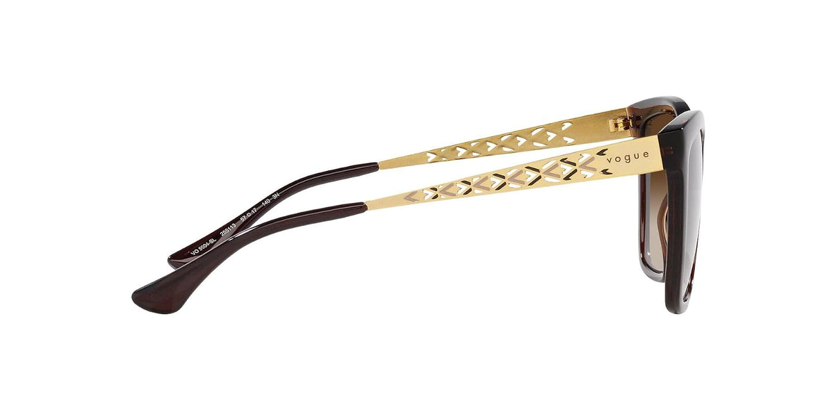 VOGUE LENTES SOLAR 0VO5504SL FEMALE FASHION INJECTED BUTTERFLY TRANSLUCENT BROWN 57