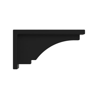 Mayne Inc Fairfield Soportes decorativos, 2 unidades, plástico, negro, estándar (5856-B)