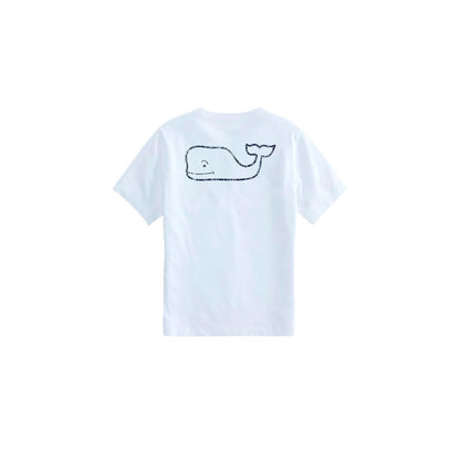 Vineyard Vines Camiseta Vintage de Manga Corta con Bolsillo para niña Camiseta para Niñas