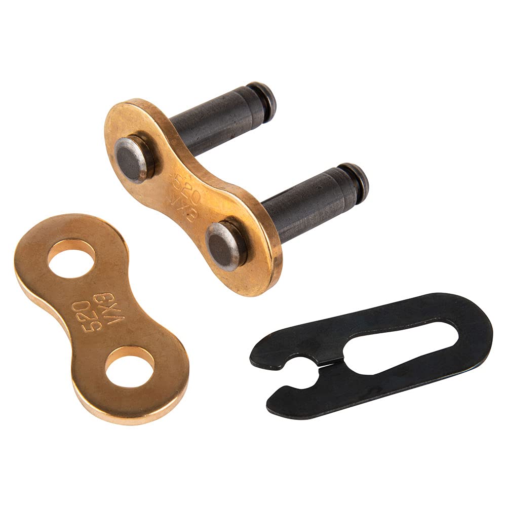 DID Cadena de Transmisión VX3 X-Ring para Motocicleta - Oro - Clip Type Connecting Linl
