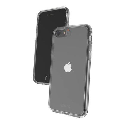 Gear4 ZAGG Crystal Palace - Funda para iPhone SE 2022/SE (2ª generación) y iPhone 8/7/6s/6 - Protección Avanzada contra Impactos, tecnología D3O integrada, Acabado Transparente, Transparente