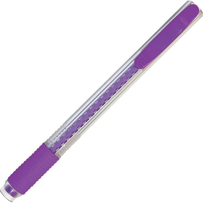 Pentel ZE21TBP3M Clic Eraser Grip Retractable Eraser with Grip, Assorted Barrels, 4 Pack