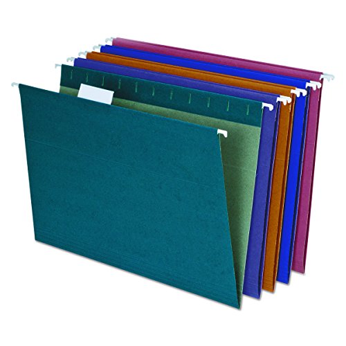 Pendaflex Earthwise Envirotec - Carpetas colgantes de colores reciclados, cartas, 20 unidades por caja
