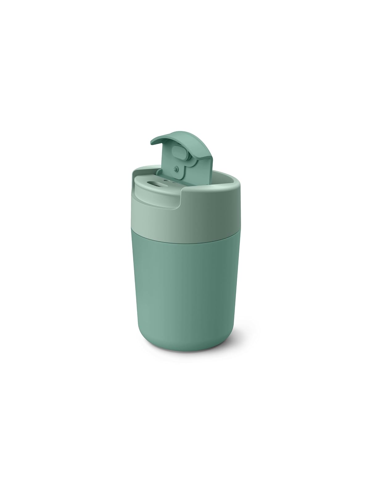 Joseph Joseph Sipp™ Taza de café de viaje con tapa abatible, 340 ml (12 fl. oz Verde