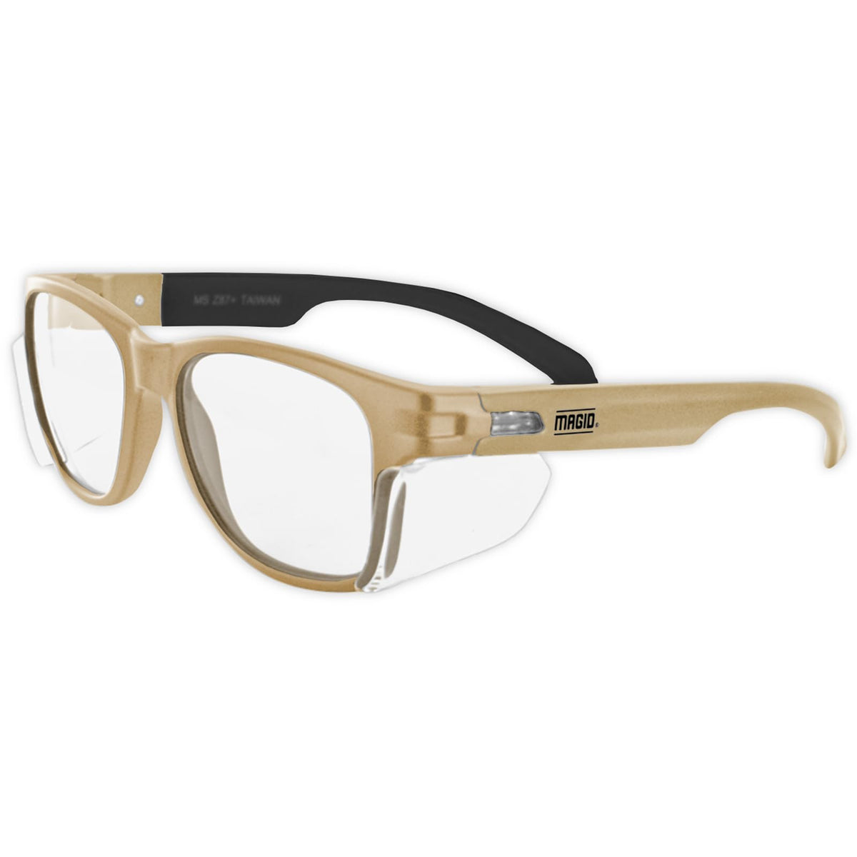 Magid Gemstone Y50 Lentes de Seguridad Antiempañamiento - 1 par - Lente transparente | Coyote Tan