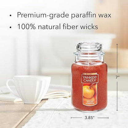 Yankee Candle Vela aromática, Aroma de Calabaza, Candelas, Melocotón, Large Jar, 1