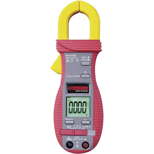 Amprobe ACD-10 PLUS Multímetro Pinza Digital TRMS 600 A Medición Voltaje AC/DC hasta 600 V Corriente AC hasta 600 A Función Capacitancia y Frecuencia
