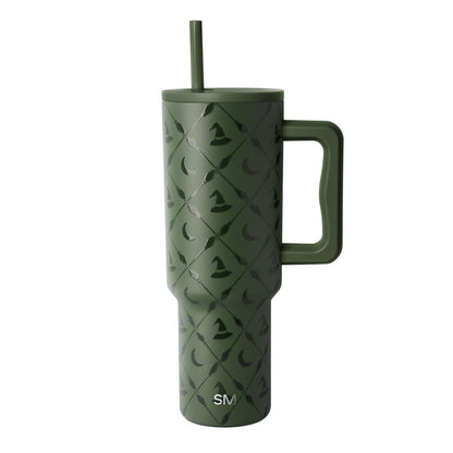Simple Modern Trek Vaso Térmico con Asa y Popote, Acero Inoxidable, 890-1180 ml - 1180ml - Argyle Witch