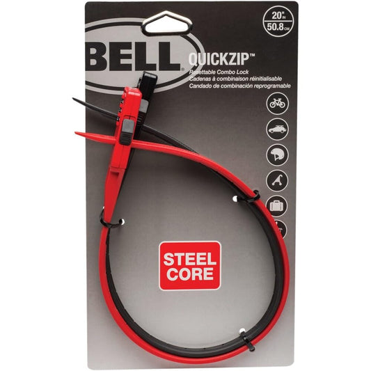 Bell QuickZip Candado de Combinación Multiusos - Pack de 2