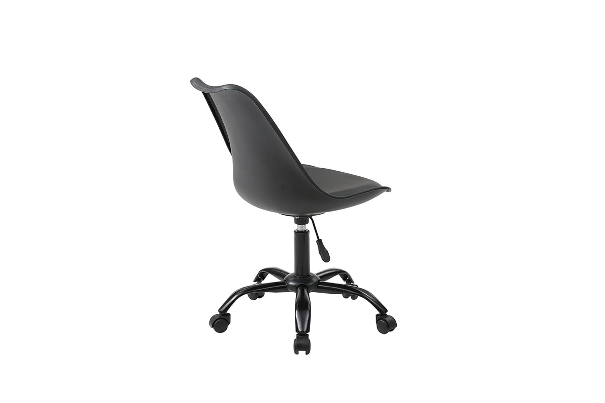 Alterego - Silla de Oficina Moderna Diogenes, Color Negro