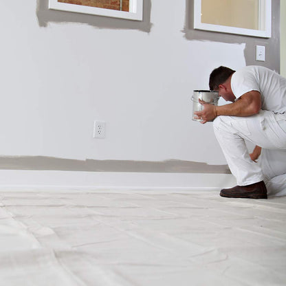 Trimaco 56708 SuperTuff - Paño de lona de peso utilitario (170 g, 1,2 x 4,5 m), color beige