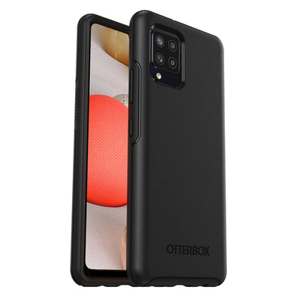 OtterBox - Funda para Galaxy A42 5G Symmetry Series - Negro, Ultra Elegante, Compatible con Carga inalámbrica, Bordes elevados Que protegen la cámara y la visualización