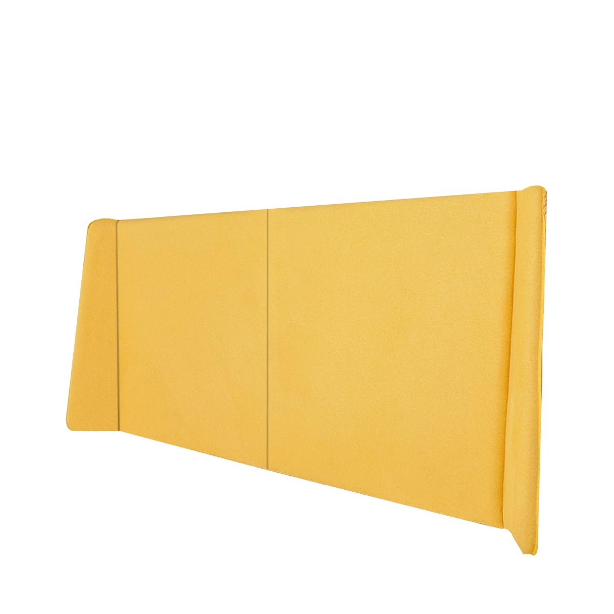 Sochic Cabecera para Cama Matrimonial Tapizada Color Mostaza. Acolchada con Hule Espuma. Estructura de Madera Industrial