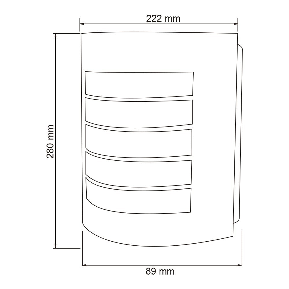 Tecnolite - Lámpara de Pared para Exteriores, Color Satinado, Base E27, 100 - 240 Volts