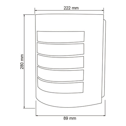 Tecnolite - Lámpara de Pared para Exteriores, Color Satinado, Base E27, 100 - 240 Volts