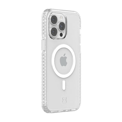 Incipio Grip Funda con MagSafe Compatible con iPhone 14 Pro MAX, Protección Caídas 4.2m, Bisel Elevado, Protección Antimicrobiana - Transparente