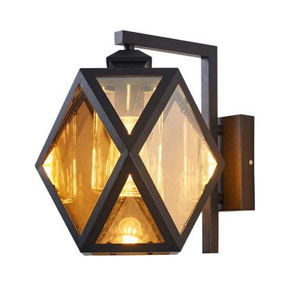 Tecnolite Lámpara de Pared Arbotante Cristal Exterior, Potencia Máx. 60 W, 1 Base E27, IP54, IK07, No incluye foco