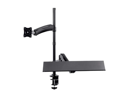 Monoprice Altura de, Abrazadera, Negro, Keyboard+ Monitor