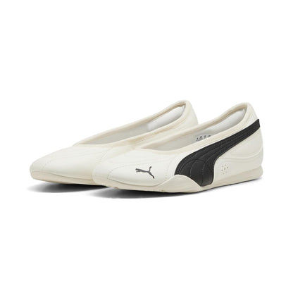 PUMA Catch Soleil Ballerina Tenis para Mujer - 23.0 cm - Warm White-PUMA Black