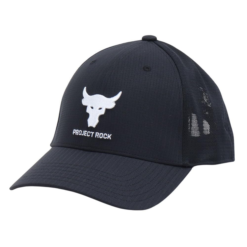 Under Armour Project Rock Trucker Hat Gorro/Sombrero Hombre - Talla Única - (003) Negro - Blanco