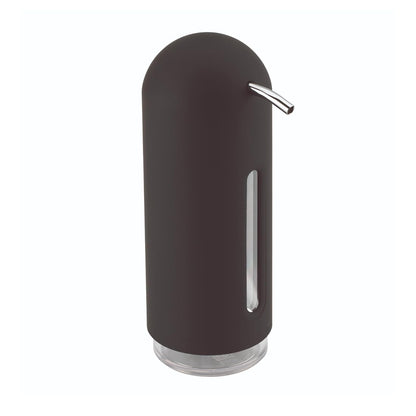 Umbra Penguin Soap Pump, Black | Acabado suave al tacto, acción de presión suave, apertura amplia para recargas, acrílico duradero - Black