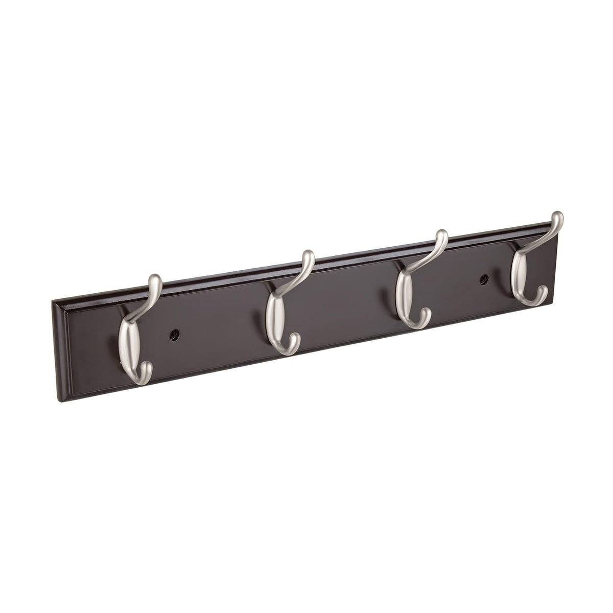 Hermex PEPU-44, Perchero para pared con 4 ganchos satinados