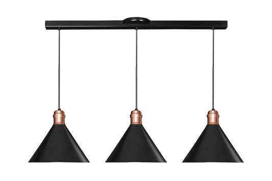 MX-CL7020/CB/3 | CANDILES CÓNICOS COPO COBRE RIEL DE 80CM