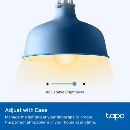 Tapo TP-Link - Bombillas inteligentes de 800 lúmenes (equivalente a 60 W), 2700 K blanco cálido suave, regulable, compatible con Alexa y Google Home, no requiere concentrador, A19 E26, L510E (paquete