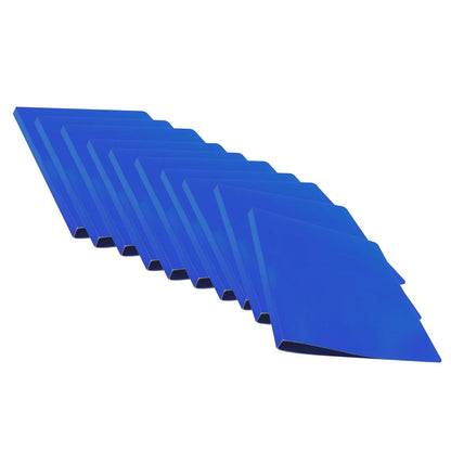 Baco | Carpeta Tamaño Carta con Broche de Palanca - Paquete con 10 Carpetas (Azul Oscuro)