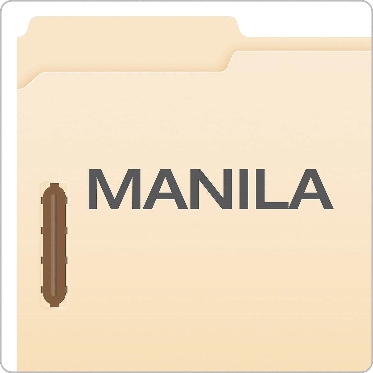 Pendaflex FM313EE, carpetas de cierre Manila, tamaño legal, 2 cierres, corte 1/3, 50/BX