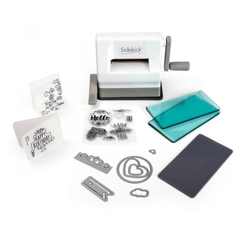 Sizzix Sidekick Tim Holtz Máquina Troqueladora y Repujadora Manual - Blanco