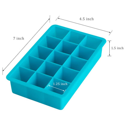 Webake Moldes Para Hielo Bandejas Para Cubitos de Hielo de Silicona Set de 3 para Whisky, Tequila, cócteles y bebidas refrescantes