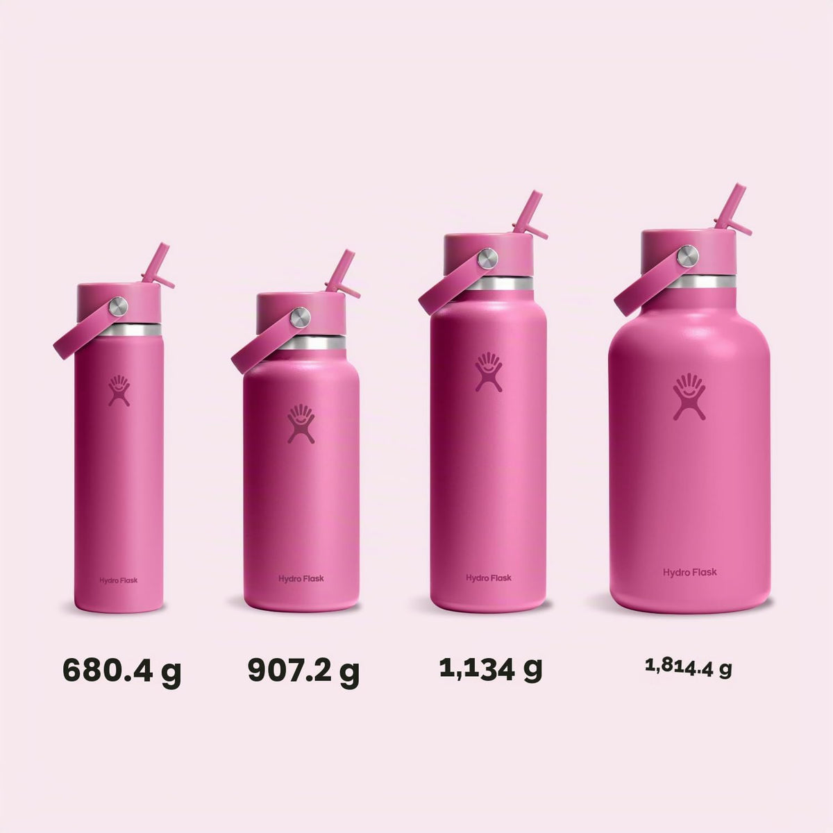 Hydro Flask - Botella de 40 onzas de ancho flexible con tapa de popote – Acero inoxidable aislado, tapa ancha con popote, no derrama, a prueba de fugas en arrecife