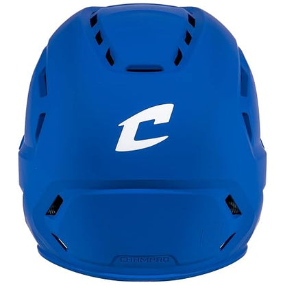 Champro HXE - Casco de bateo de béisbol Mate con mandíbula