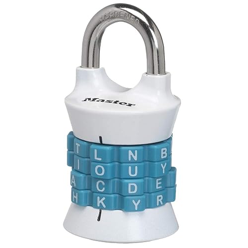 Master Lock 1535DWD Candado de Combinación con Letras para Recordar Fácilmente