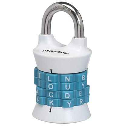 Master Lock 1535DWD Candado de Combinación con Letras para Recordar Fácilmente