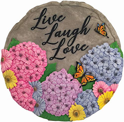 Spoontiques 13238 Live Laugh Love Stepping Stones, multicolor