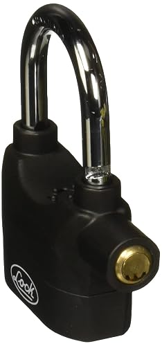 Lock CASO70 Candado con alarma de doble cerrojo 70 mm, llave de puntos