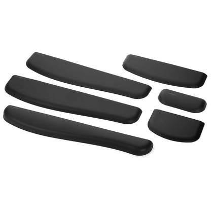 Descansa Muñeca Kensington para teclados delgados y angostos de color negro y gel frio