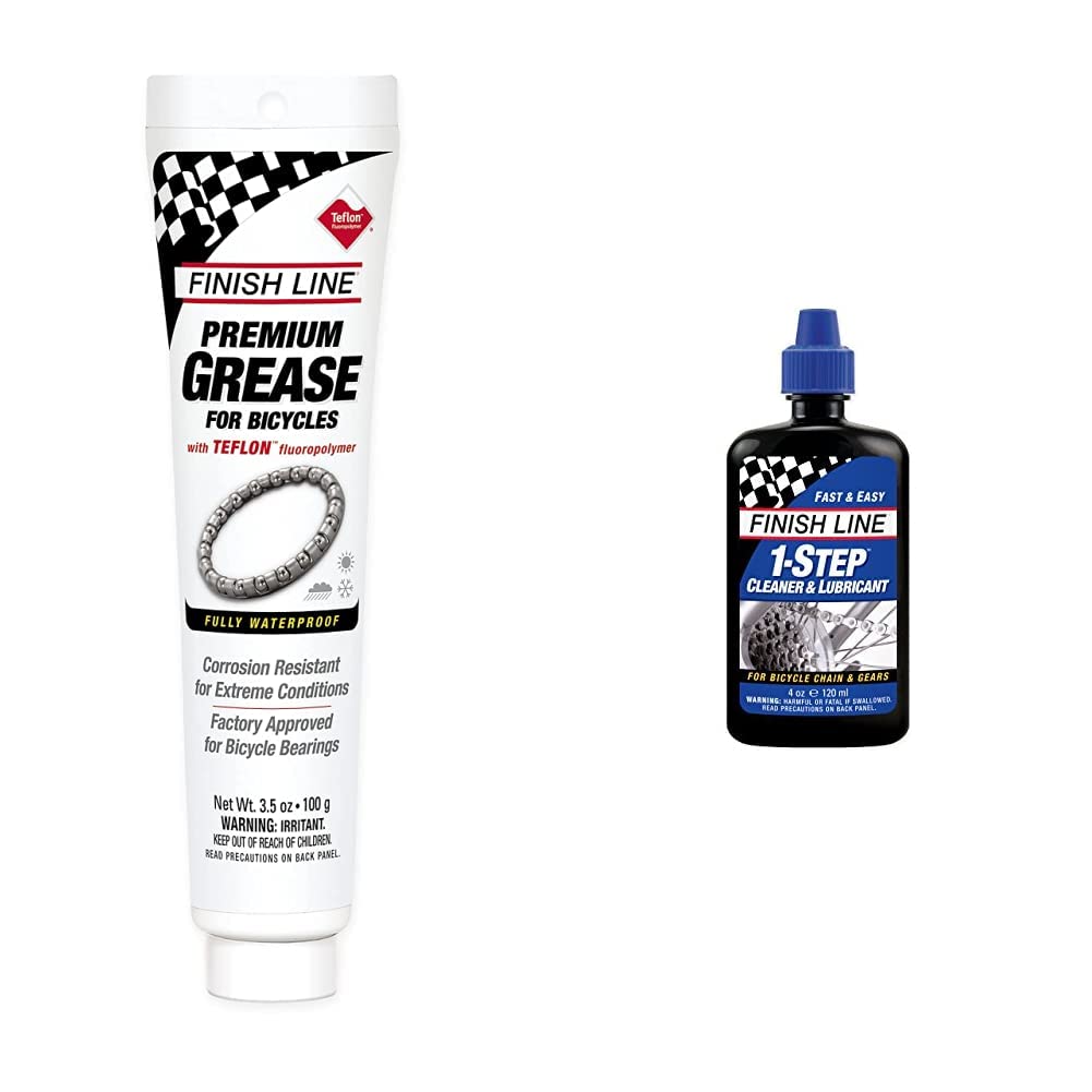 Finish Line Grasa Teflon Finish line, 100 G + lubricante y Desengrasante 1 Step, 120 ml