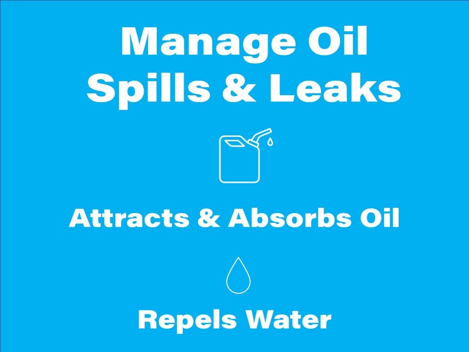 Oil Eater Almohadillas absorbentes de Aceite, Uso Exclusivo para Aceite - para sentinas, Barcos, vehículos y Herramientas - Paquete de 6 Unidades, Blanco, 38.1 cm x 45.72 cm (AOA-BPH006-WHITE)