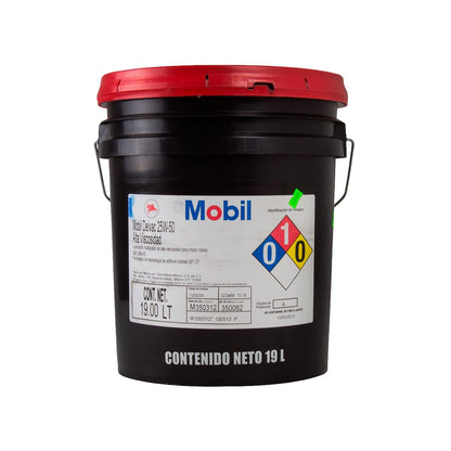 Lubricante Aceite Multigrado (Mineral) 25W50 19L Delvac Cubeta Mobil 25W50