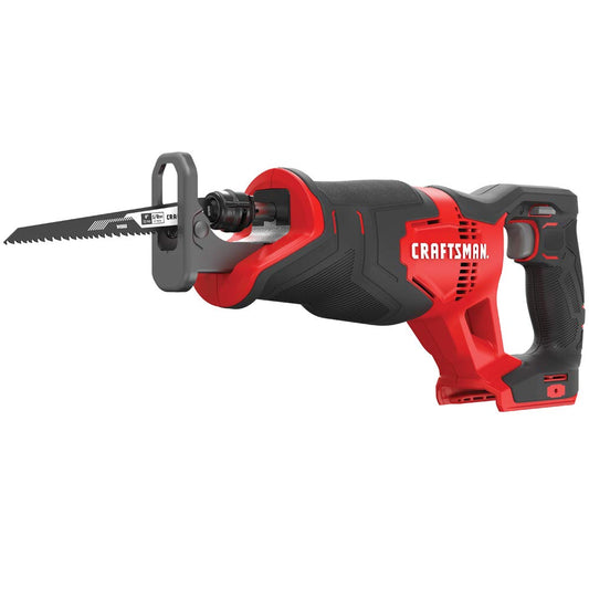 CRAFTSMAN V20 Sierra alternativa, sin cable, 3.000 RPM, disparador de velocidad variable, cambio rápido y fácil de la cuchilla, solo herramienta desnuda (CMCS300B)